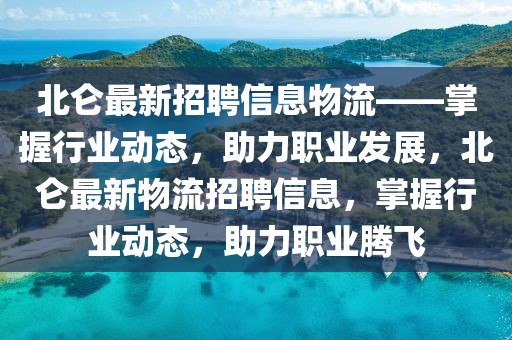 北侖最新招聘信息物流——掌握行業動態，助力職業發展，北侖最新物流招聘信息，掌握行業動態，助力職業騰飛
