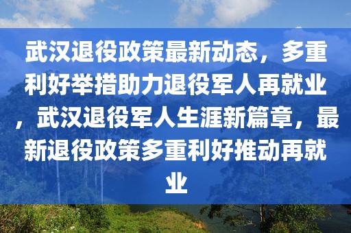 武漢退役政策最新動態(tài)，多重利好舉措助力退役軍人再就業(yè)，武漢退役軍人生涯新篇章，最新退役政策多重利好推動再就業(yè)
