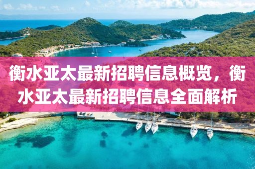 衡水亞太最新招聘信息概覽，衡水亞太最新招聘信息全面解析