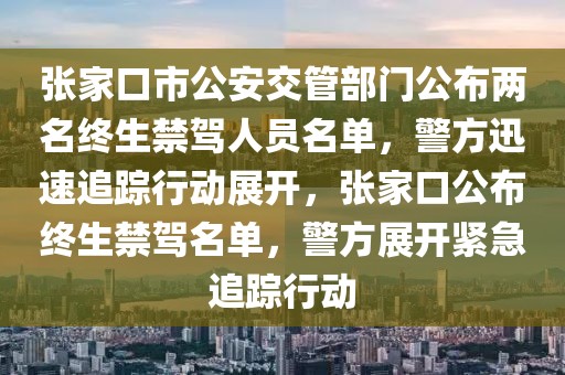 張家口市公安交管部門公布兩名終生禁駕人員名單，警方迅速追蹤行動展開，張家口公布終生禁駕名單，警方展開緊急追蹤行動