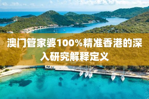 澳門管家婆100%精準香港的深入研究解釋定義