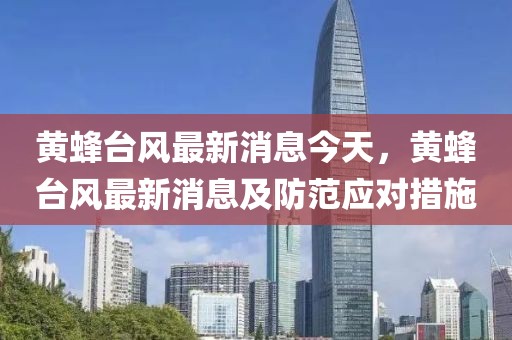 黃蜂臺風最新消息今天，黃蜂臺風最新消息及防范應對措施