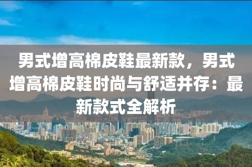 男式增高棉皮鞋最新款，男式增高棉皮鞋時尚與舒適并存：最新款式全解析