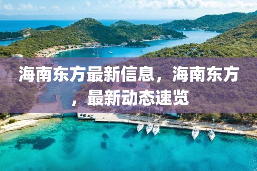 海南東方最新信息，海南東方，最新動(dòng)態(tài)速覽