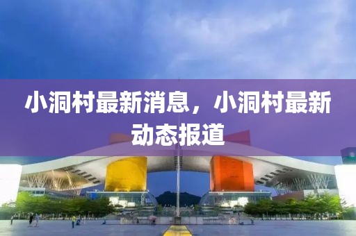小洞村最新消息，小洞村最新動態報道
