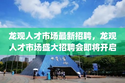 龍觀人才市場最新招聘，龍觀人才市場盛大招聘會即將開啟