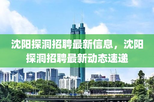 沈陽探洞招聘最新信息，沈陽探洞招聘最新動態速遞