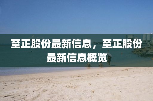 至正股份最新信息，至正股份最新信息概覽