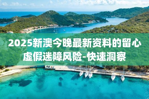 2025新澳今晚最新資料的留心虛假迷障風(fēng)險(xiǎn)-快速洞察