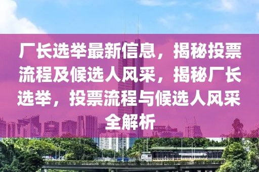 廠長(zhǎng)選舉最新信息，揭秘投票流程及候選人風(fēng)采，揭秘廠長(zhǎng)選舉，投票流程與候選人風(fēng)采全解析