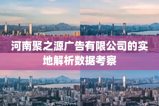 河南聚之源廣告有限公司的實地解析數據考察