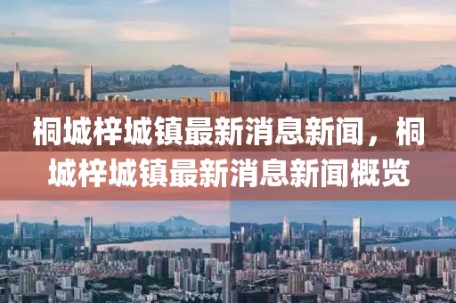 桐城梓城鎮最新消息新聞，桐城梓城鎮最新消息新聞概覽