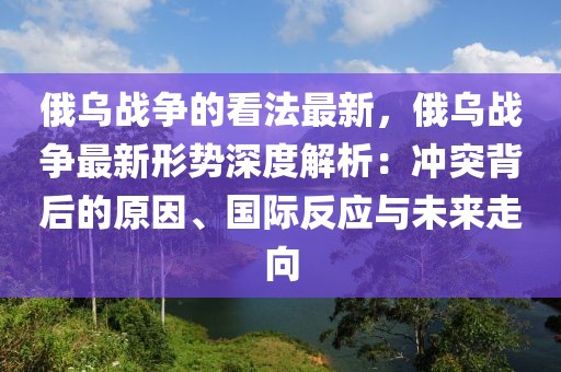 俄烏戰爭的看法最新，俄烏戰爭最新形勢深度解析：沖突背后的原因、國際反應與未來走向