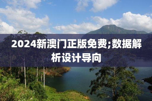 2024新澳門正版免費;數據解析設計導向