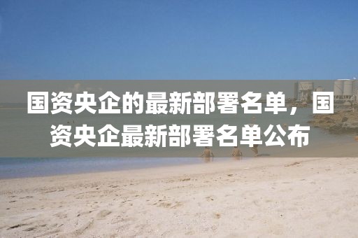 國(guó)資央企的最新部署名單，國(guó)資央企最新部署名單公布