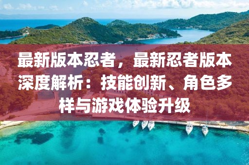 最新版本忍者，最新忍者版本深度解析：技能創新、角色多樣與游戲體驗升級