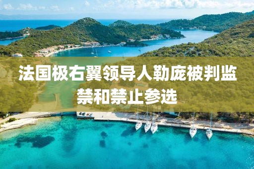 法國極右翼領導人勒龐被判監禁和禁止參選