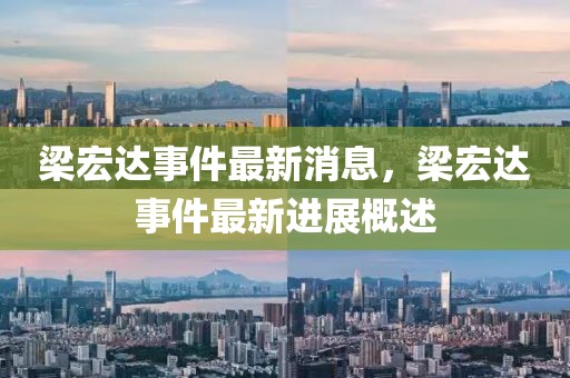 梁宏達事件最新消息，梁宏達事件最新進展概述