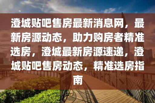 澄城貼吧售房最新消息網(wǎng)，最新房源動態(tài)，助力購房者精準(zhǔn)選房，澄城最新房源速遞，澄城貼吧售房動態(tài)，精準(zhǔn)選房指南