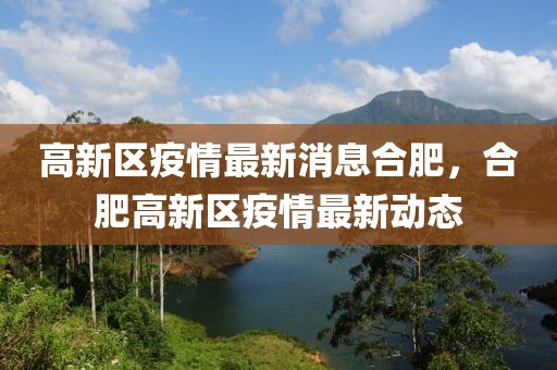 高新區(qū)疫情最新消息合肥，合肥高新區(qū)疫情最新動(dòng)態(tài)