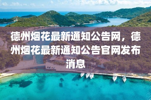 德州煙花最新通知公告網(wǎng)，德州煙花最新通知公告官網(wǎng)發(fā)布消息