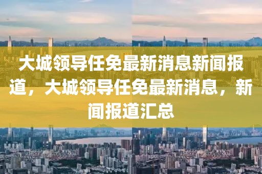 大城領(lǐng)導(dǎo)任免最新消息新聞報道，大城領(lǐng)導(dǎo)任免最新消息，新聞報道匯總