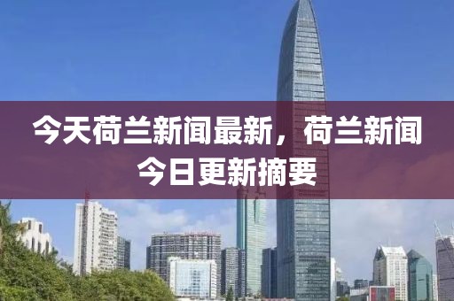 今天荷蘭新聞最新，荷蘭新聞今日更新摘要