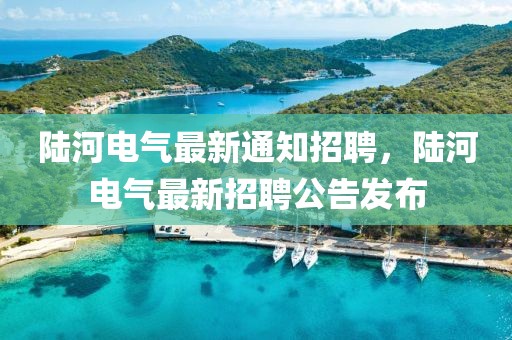 陸河電氣最新通知招聘，陸河電氣最新招聘公告發(fā)布