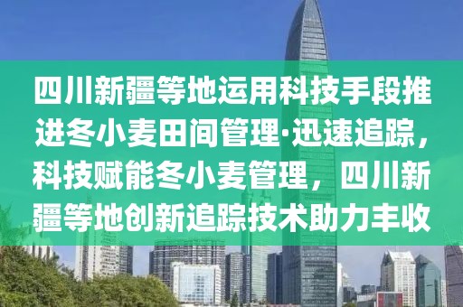 四川新疆等地運用科技手段推進冬小麥田間管理·迅速追蹤，科技賦能冬小麥管理，四川新疆等地創新追蹤技術助力豐收