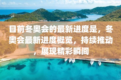 目前冬奧會的最新進度是，冬奧會最新進度概覽，持續推動，展現精彩瞬間