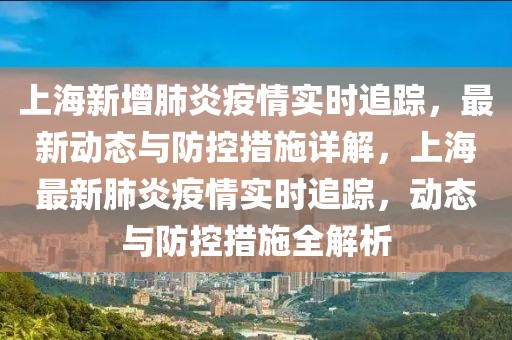 上海新增肺炎疫情實時追蹤，最新動態與防控措施詳解，上海最新肺炎疫情實時追蹤，動態與防控措施全解析