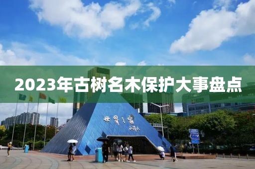 2023年古樹名木保護大事盤點