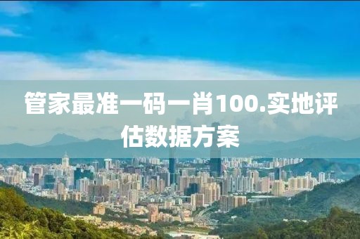 管家最準一碼一肖100.實地評估數據方案