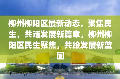 柳州柳陽區最新動態，聚焦民生，共話發展新篇章，柳州柳陽區民生聚焦，共繪發展新藍圖