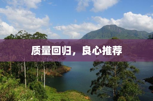 質(zhì)量回歸，良心推薦