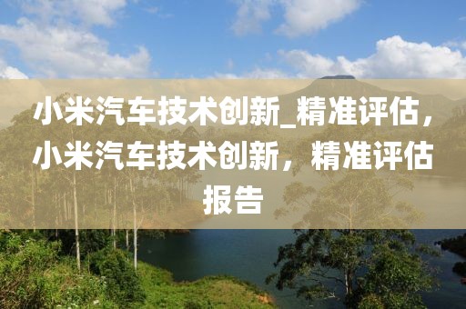 小米汽車技術創新_精準評估，小米汽車技術創新，精準評估報告