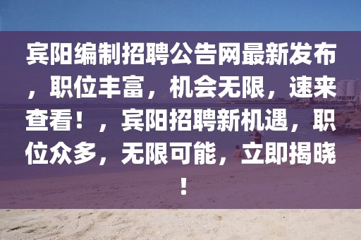 賓陽編制招聘公告網最新發布，職位豐富，機會無限，速來查看！，賓陽招聘新機遇，職位眾多，無限可能，立即揭曉！