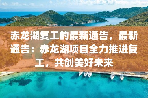 赤龍湖復工的最新通告，最新通告：赤龍湖項目全力推進復工，共創美好未來