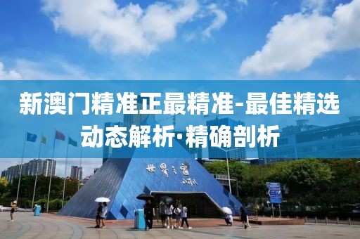 新澳門精準正最精準-最佳精選動態解析·精確剖析