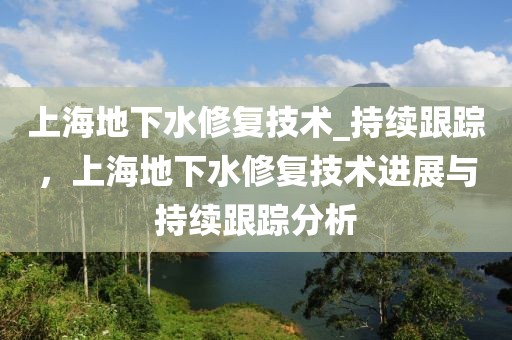 上海地下水修復技術_持續跟蹤，上海地下水修復技術進展與持續跟蹤分析