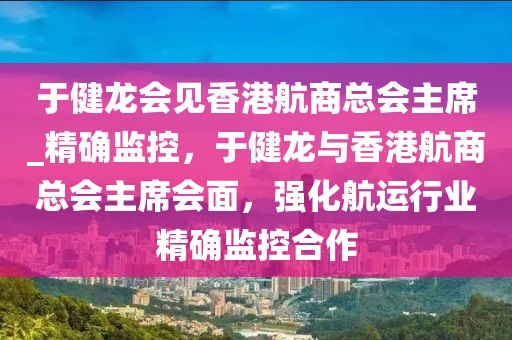 于健龍會見香港航商總會主席_精確監控，于健龍與香港航商總會主席會面，強化航運行業精確監控合作