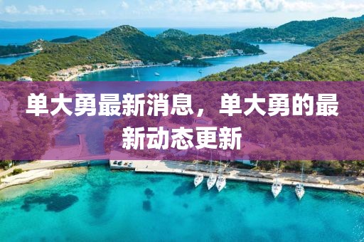 單大勇最新消息，單大勇的最新動態更新