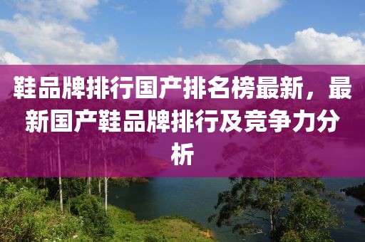 鞋品牌排行國產排名榜最新，最新國產鞋品牌排行及競爭力分析