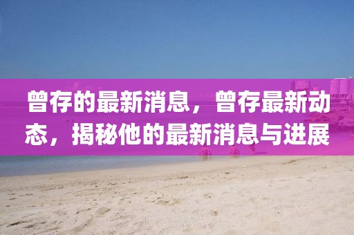 曾存的最新消息，曾存最新動態(tài)，揭秘他的最新消息與進展