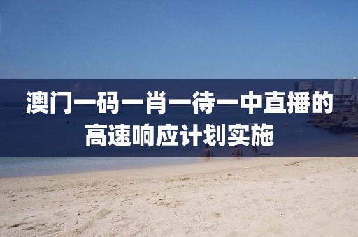 澳門一碼一肖一待一中直播的高速響應計劃實施