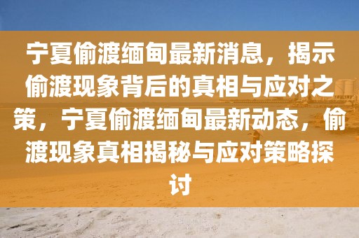 寧夏偷渡緬甸最新消息，揭示偷渡現象背后的真相與應對之策，寧夏偷渡緬甸最新動態，偷渡現象真相揭秘與應對策略探討