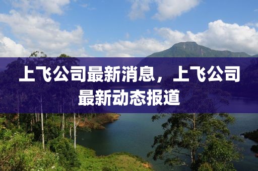 上飛公司最新消息，上飛公司最新動態報道