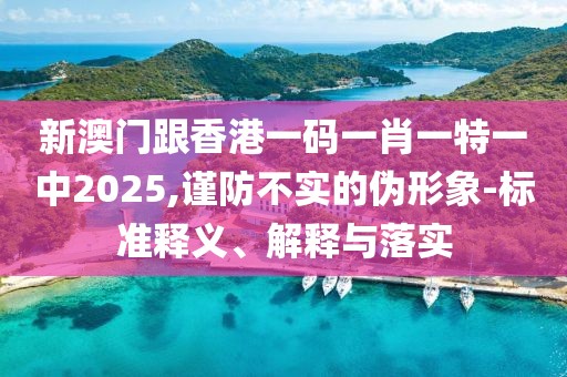 新澳門跟香港一碼一肖一特一中2025,謹(jǐn)防不實(shí)的偽形象-標(biāo)準(zhǔn)釋義、解釋與落實(shí)