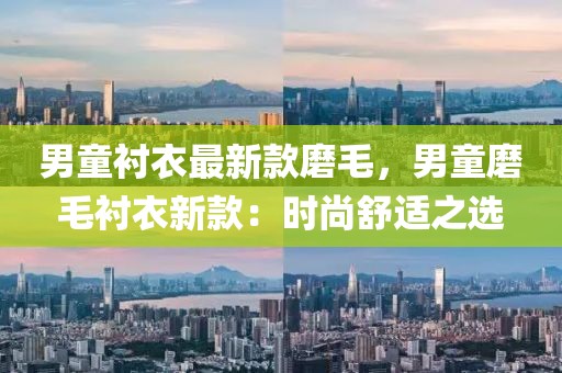 男童襯衣最新款磨毛，男童磨毛襯衣新款：時(shí)尚舒適之選