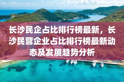 長沙民企占比排行榜最新，長沙民營企業占比排行榜最新動態及發展趨勢分析